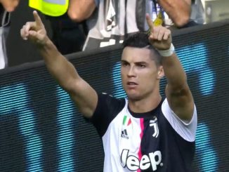Cristiano Ronaldo acknowledging Dybala assist, after scoring goal against SPAL