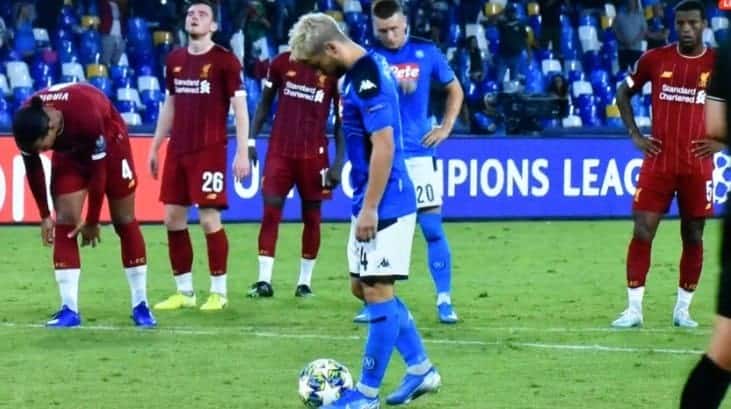 Liverpool vs Napoli: Napoli stuns defending champion Liverpool 2-0 European Leagues UEFA Champions League 