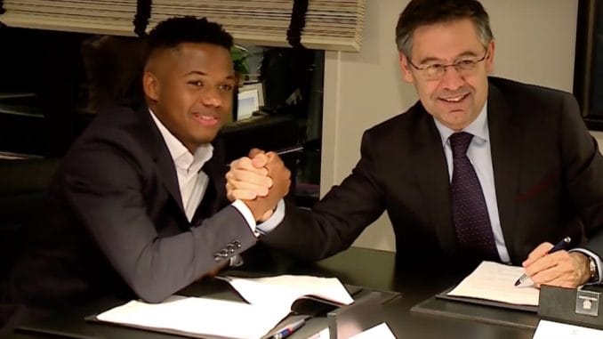 Ansu Fati has signed new contract with Barcelona