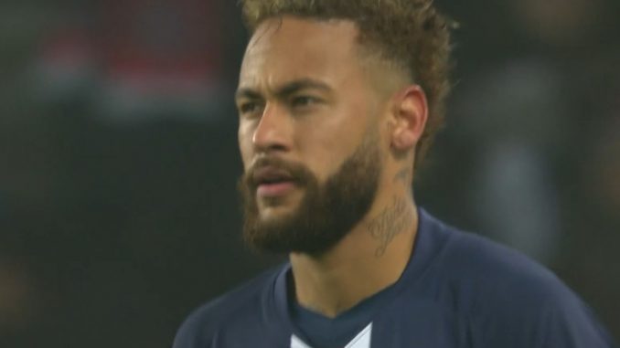 Neymar who levels in the match PSG vs Montpellier
