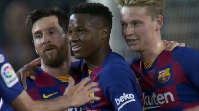 Barcelona 2-1 Levante - Fati, youngest player to score LaLiga double