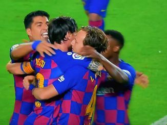Barcelona 1-0 Athletic Rakitic saved the day for La Liga champion