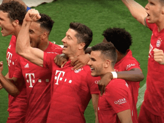 Bayern 1-0 Bremen Bayern won eighth successive Bundesliga title