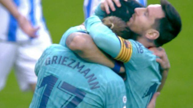 Messi had a training ground bust up with Barcelona teammate Griezmann