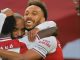Arsenal 1-1 Leicester Vardy scored late equaliser, after Auba gave Gunners lead