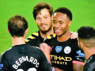 Man City 5-0 Brighton Sterling scored a hat-trick