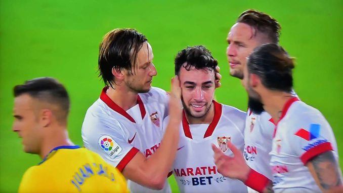 Cadiz 1-3 Sevilla Late goals help Lopetegui's men clinch all three points