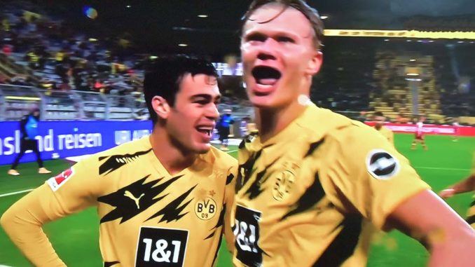 Gio Reyna-Erling Haaland-Borussia Dortmund