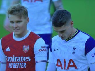 Martin Odegaard-Erik Lamela-Arsenal-Tottenham
