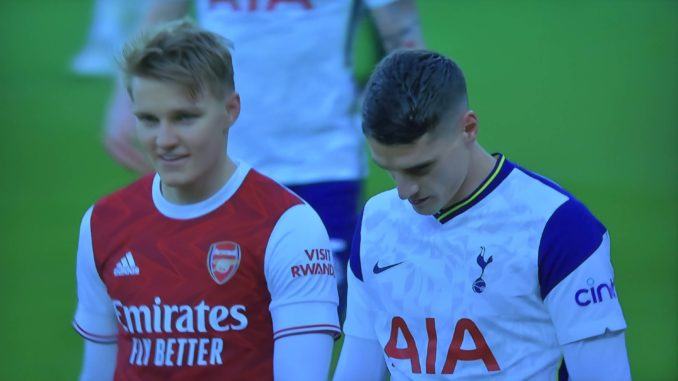 Martin Odegaard-Erik Lamela-Arsenal-Tottenham