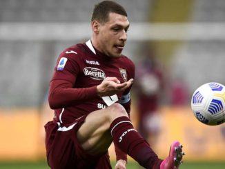 Andrea Belotti of Torino FC against Napoli-Serie A