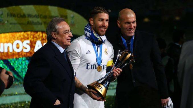 Florentino Perez-Sergio Ramos-Zinedine Zidane-Real Madrid-18,.12.2016