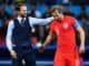 Harry Kane of England, celebrates with Gareth Southgate in 2018 FIFA World