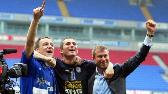 John Terry, Frank Lampard and Roman Abramovich-Chelsea