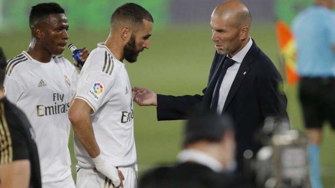 Karim Benzema-Vinicius Junior-Zinedine Zidane-Real Madrid
