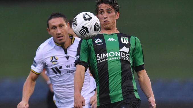Lachlan Wales of Western United-Mark Milligan of Macarthur-A-League