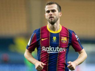 Miralem Pjanic of Barcelona during the Spanish SuperCup