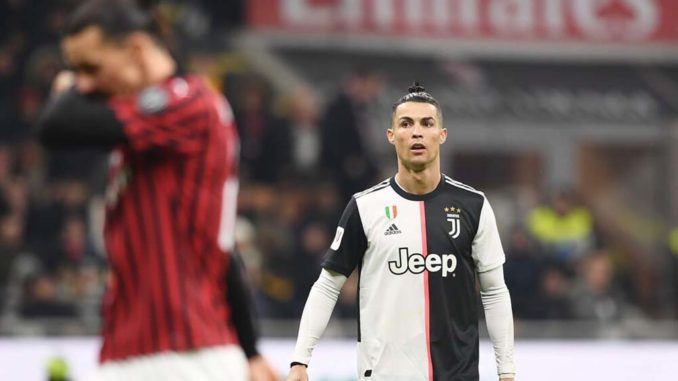 Zlatan Ibrahimovis of AC Milan-Cristiano Ronaldo of Juventus-Serie A