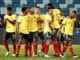 Colombia celebrating goal against Ecuador in Copa America
