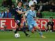 Connor Metcalfe of Melbourne City-Jay Barnett of Melbourne Victory