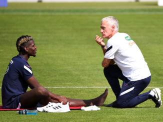 France manager Didier Deschamps defended Paul Pogba