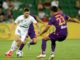 James O Shea of Brisbane Roar-Dane Ingham of Perth Glory-A League