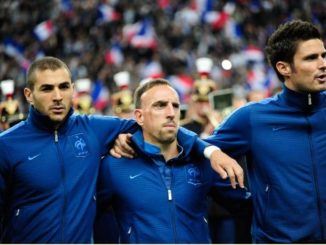 Karim BENZEMA-Franck RIBERY-Olivier GIROUD-France