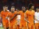 Memphis Depay and Georginio Wijnaldum against Ukraine