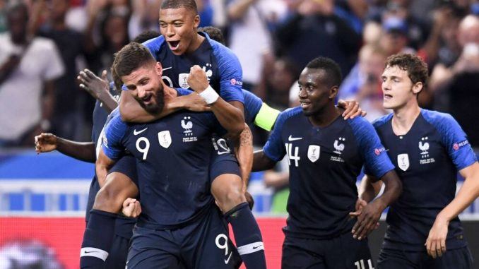OLIVIER GIROUD-KYLIAN MBAPPE-BLAISE MATUIDI-BENJAMIN PAVARD