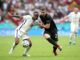 Raheem Sterling of England and Robin Gosens of Germany-UEFA Euro 2020