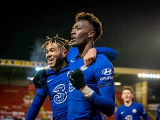 Reece James and Tammy Abraham of Chelsea