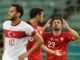 Xherdan Shaqiri of Switzerland, celebrates has goal against Turkey-Hakan Calhanoglu