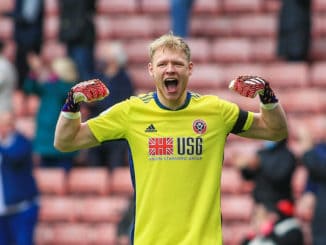 Aaron Ramsdale of Sheffield United against Burnley