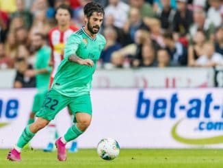 Isco of Real Madrid against FC Red Bull Salzburg