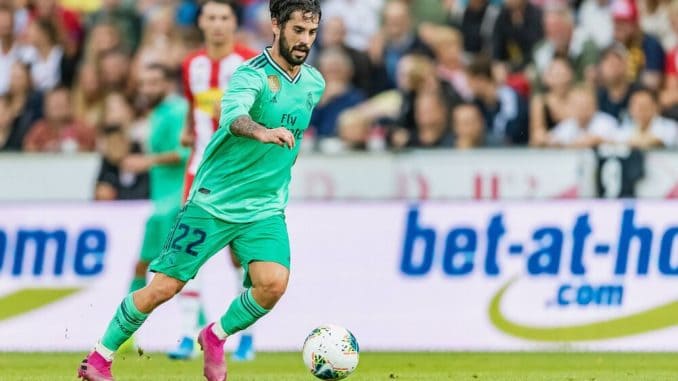 Isco of Real Madrid against FC Red Bull Salzburg