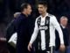 Massimiliano Allegri and Cristiano Ronaldo of Juventus against Napoli