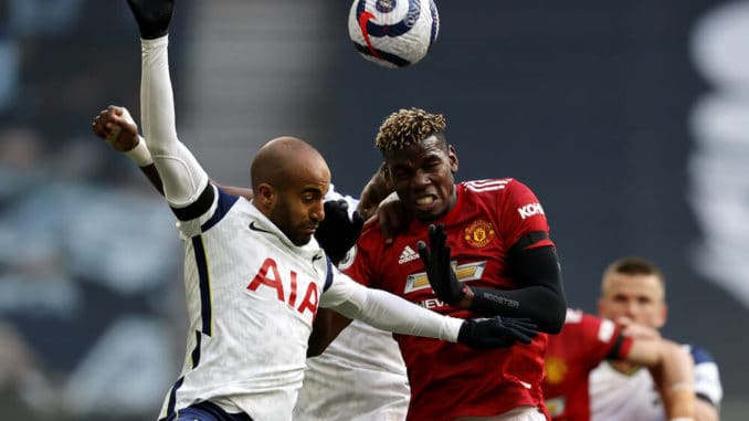 Paul Pogba of Manchester United against Tottenham Hotspur