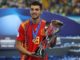 Rafa Mir of Spain U21 against Germany U21-UEFA European Under-21 Championship Final-player of match