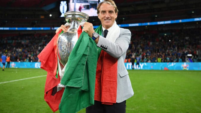 Roberto Mancini of Italy in Euro 2020