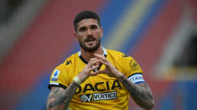 Rodrigo De Paul of Udinese against Crotone