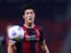Takehiro Tomiyasu of Bologna Fc in action against Juventus during the Serie A