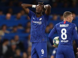 Tammy Abraham and Ross Barkley of Chelsea