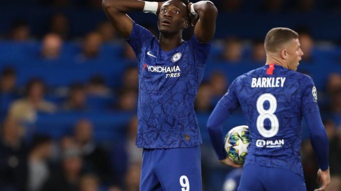 Tammy Abraham and Ross Barkley of Chelsea