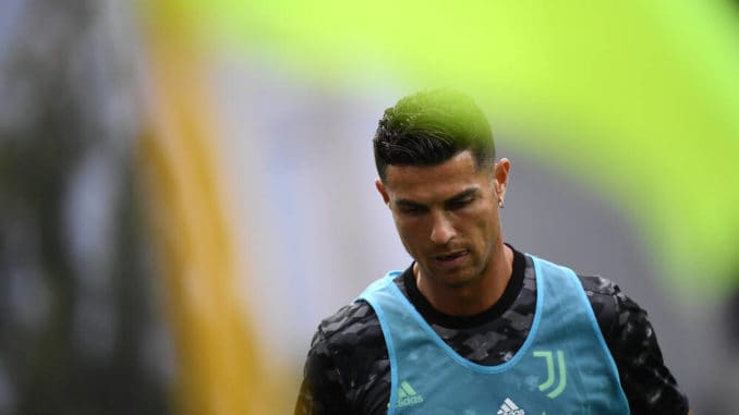 Cristiano Ronaldo of Juventus during training