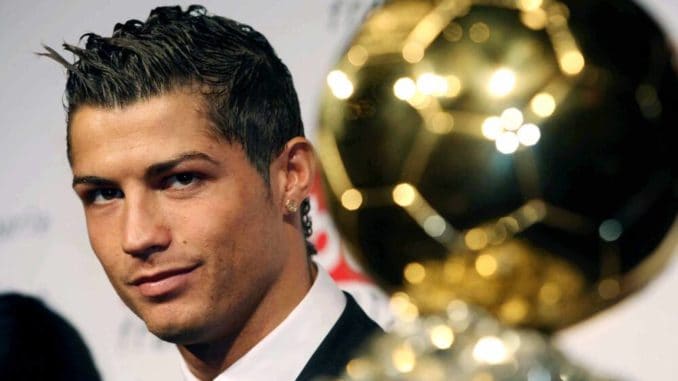 Cristiano Ronaldo of Portugal and Manchester United won Footballer of the year 2008
