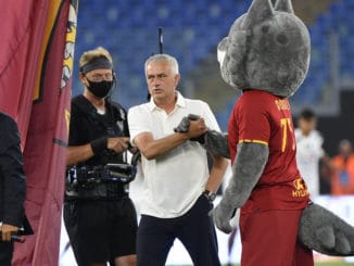 Jose Mourinho of AS Roma against Raja Club Athletic.-14.08.2021