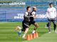 Lionel Messi and Neymar of PSG watched by coach Mauricio Pochettino, Ligue 1