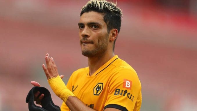 Raul Jimenez of Wolves-Stoke City v Wolverhampton Wanderer
