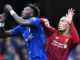 Tammy Abraham of Chelsea and Virgil Van Dijk of Liverpool, Premier League