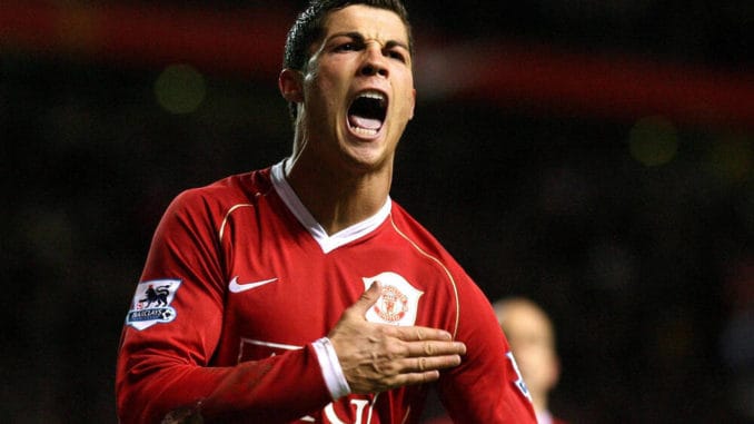 Cristiano Ronaldo of Manchester United-Premier League-19-03-2007